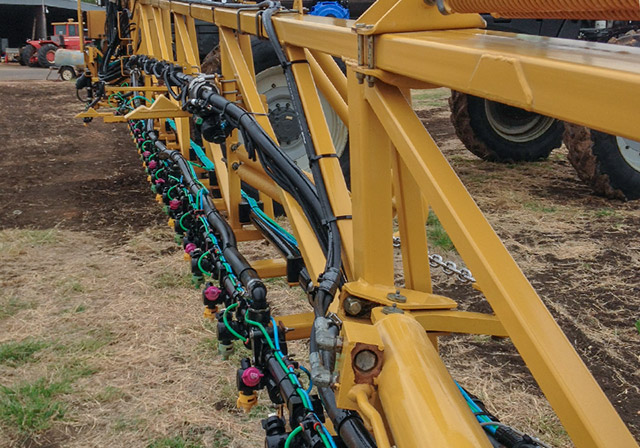 Professional agricultural equipment detailing examples