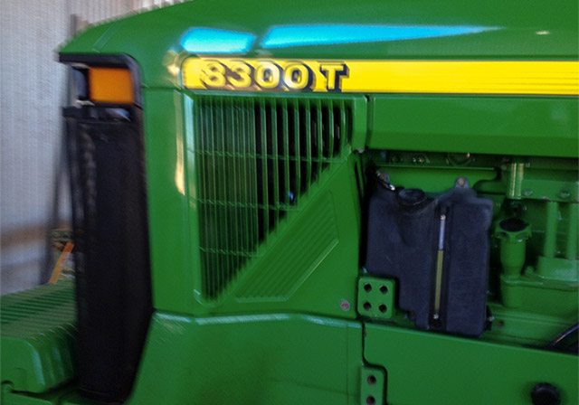 Professional agricultural equipment detailing examples